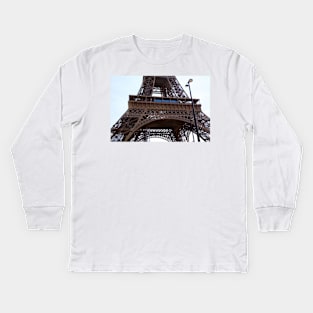 Eiffel tower in Paris Kids Long Sleeve T-Shirt